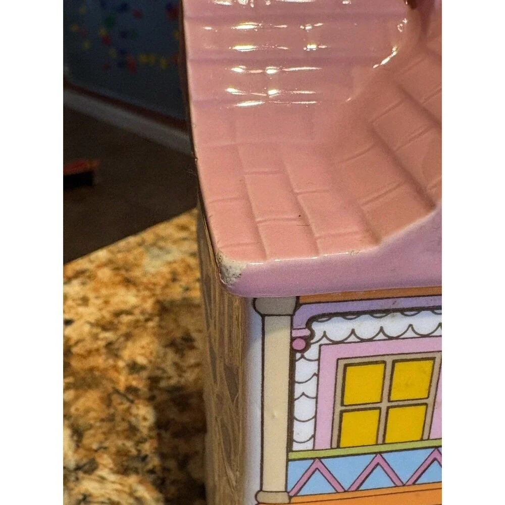 Vintage 1989 Avon Townhouse Canister Tea Room Kitchen Canister Cookie Jar